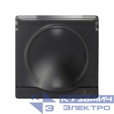 Накладка розетки Simon82 с заземл. с крыш. граф. 82090-38