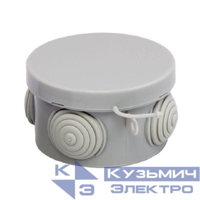 Коробка распаячная КМР-040-038 наружная с крышкой 65х40 АБС 4 мембранных ввода IP54 EKF plc-kmr-040-038