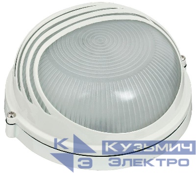 Светильник НПП 1307 60Вт E27 IP54 бел. круг ресничка IEK LNPP0-1307-1-060-K01