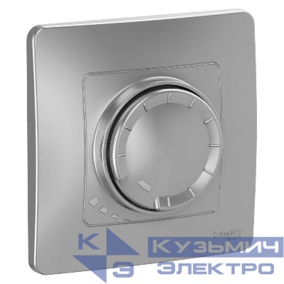 Светорегулятор поворотно-нажимной универсальный СП Blanca 400Вт алюм. SE BLNSS040013