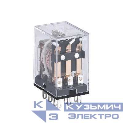 Реле промежуточное JZX-22F(D) 4 конт. с инд. LED 3А 220В DC (R) CHINT 285227
