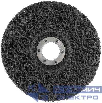 Диск зачистной полимерный посадочный диаметр 22.2мм 125мм черн. FIT 39609