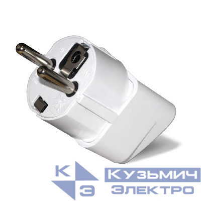 Переходник универсальный заземл. бел. 16А 250В UNIversal 1186