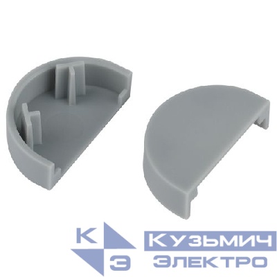 Заглушка для кабель-канала полукруглого 20х12 EC-KK-20-12-F сер. (уп.2шт) Эра Б0064930
