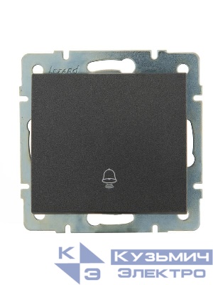 Механизм кнопки звонка Rain матов. черн. графит LEZARD 703-4188-103