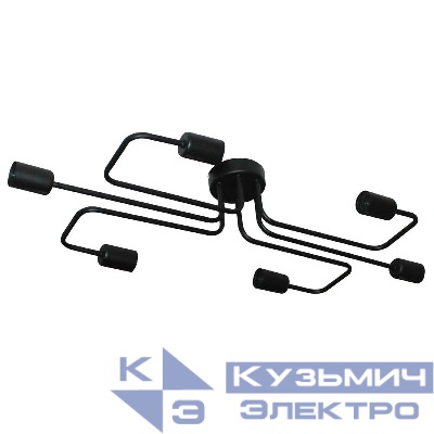 Светильник "Фрейм" 161 черн. НПБ 01-6х60-105 Е27 ИУ Элетех 1005404276