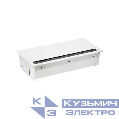 Блок розеточный врезной с крышкой ввод щетка 2х2P+E 4 пустых мод. бел. Simon 400 44602000-130