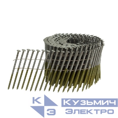 Барабанные гвозди по дереву тип CNW 25/50 BKRi (кольц. накат., 9000шт/уп)