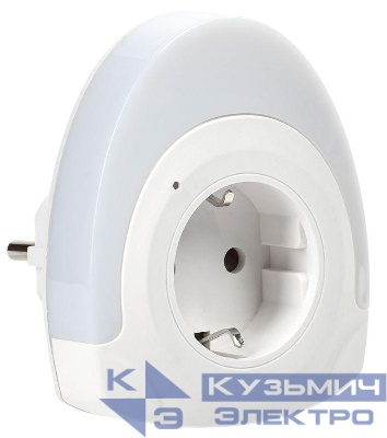 Светильник-ночник 002 овал розетка 220В IEK LDNN1-002-OV-P-00-S-K01
