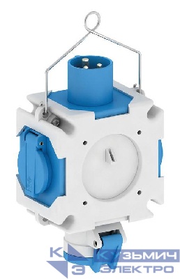 Тройник подвесной вход-1хCEE 16А 3п выход 2хSchuko 16А 3п Bals 54655