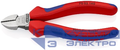 Бокорезы L-140мм твердость кромок 62 HRC черн. Knipex KN-7002140