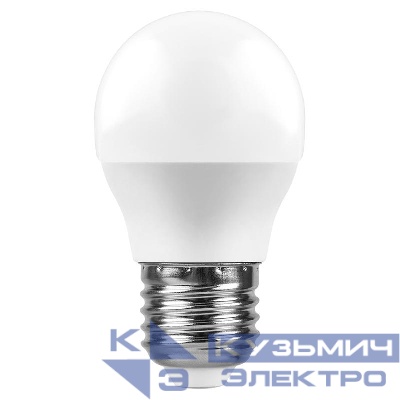 Лампа светодиодная LB-751 11Вт G45 шар 2700К E27 230В диммир. FERON 51058