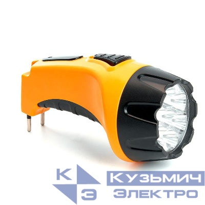 Фонарь аккумуляторный 7 LED DC (свинцово-кислотная батарея) желт. TH2294 FERON 12652