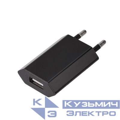 Устройство зарядное сетевое для iPhone/iPad USB 5В 1А черн. Rexant 16-0272