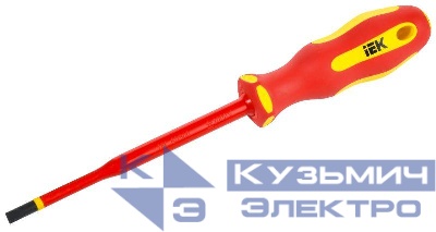 Отвертка диэлектрическая SLIM SL5.5х125 Т2 ARMA2L 5 IEK A2L5-SC31-T2-SL-55-125