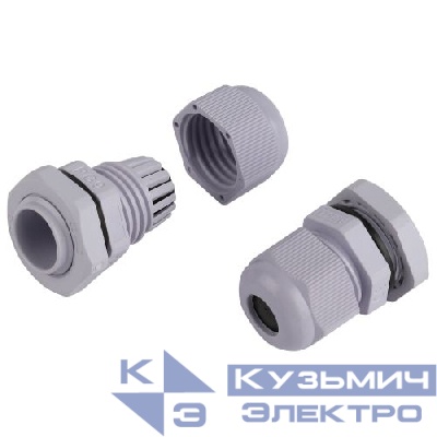Ввод кабельный (сальник) PG 9 d4-8мм (d отверст. 16мм) IP54 (уп.20шт) Эра Б0065179
