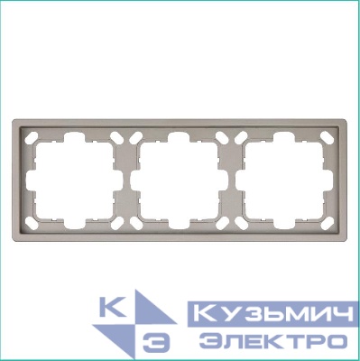 Рамка 3-м СП FD бронза Jasmart FD1003BR