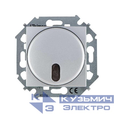 Механизм светорегулятора Simon15 500Вт 230В проходной с управлением от ИК пульта винт. зажим алюм. Simon 1591713-033