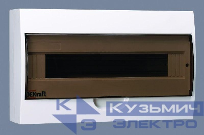 Корпус навесной ЩРН-П-18 18мод. IP41 пластик. DEKraft 31012DEK