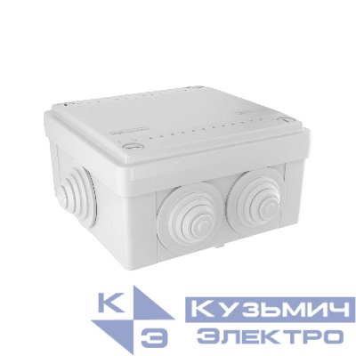 Коробка ответвит. с 6 кабельными вводами д.25мм IP55 100х100х50мм DKC 53801