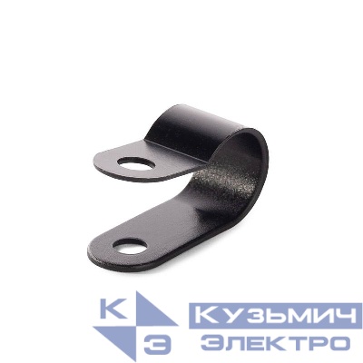 Скоба СНК 9 пластик. черн. (уп.100шт) Fortisflex 103930