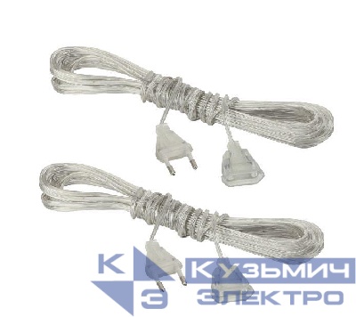 Удлинитель для гирлянд GE-3-S2 прозр. 3м (уп.2шт) ФАZА 5059597