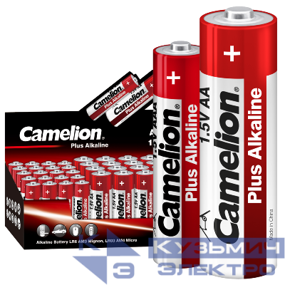 Элемент питания алкалиновый 20хAA/LR6+20хAAA/LR03-CB 1.5В Plus Alkaline COMBO40 (уп.40шт) Camelion 14981