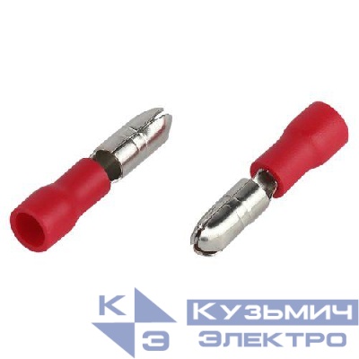 Разъем-штекер изолированный "папа" РшИп 1.25-4 (уп.50шт) Эра Б0063375