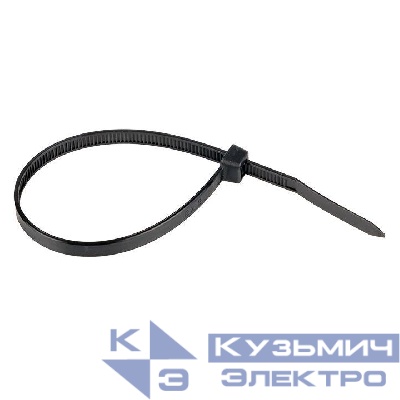 Хомут кабельный 4.8х180 нейл. черн. (уп.100шт) EKF plc-cb-4.8x180