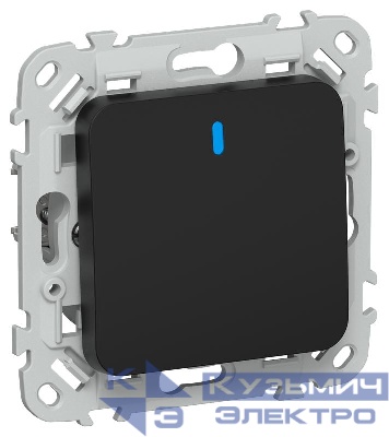 Выключатель 1-кл. СП FLITE ВС11-1-1-ФлЧ 10А с индикацией механизм черн. IEK FI-V10-1-10-1-K02