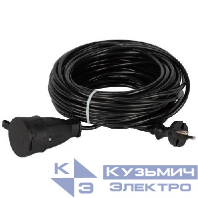 Удлинитель-шнур 1х0м без заземл. ПВС 2х0.75 GREEN LINE BUH-6-20m Эра Б0065138