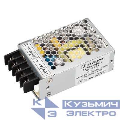 Блок питания HTS-25-24 (24В 1.1А 25Вт) IP20 сетка Arlight 041457