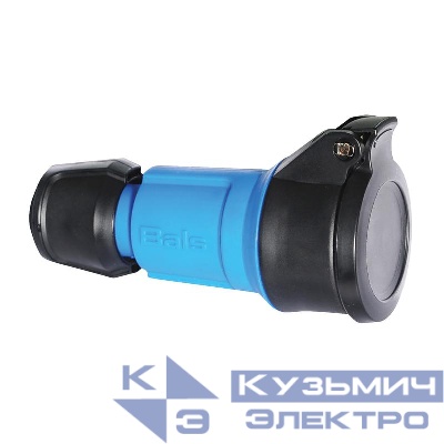 Розетка кабельная Schuko 16А 3п 2P+E 250В IP54 Multi-grip син. Bals 7486