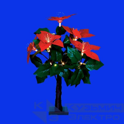 Дерево LED ULD-T2850-020/SNA/3AA WARM WHITE IP20 XMAS STAR Рождественская звезда 3АА (не в/к) 20х50см. 20 диодов тепл. белый. Uniel UL-00007286