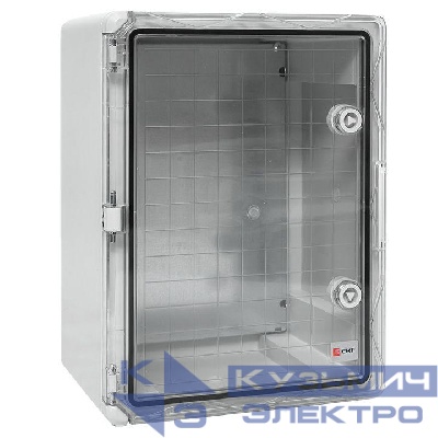 Бокс пластиковый с монтажной платой 400х300х220 IP65 прозр. дверь PROxima EKF PBT65MP004