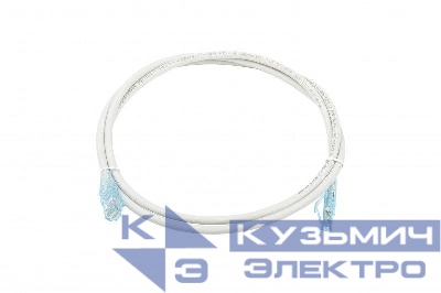 Патч-корд PC-LPM-UTP-RJ45-RJ45-C6-1.5M-LSZH-GY U/UTP кат.6 LSZH 1.5м сер. Hyperline 42237