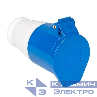Розетка кабельная 32А 220В 2Р+РЕ IP44 (223) EKF ps-223-32-220