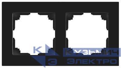 Рамка 2-м СП Accent 6-502-05 антрацит Intro Б0063760