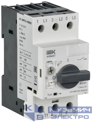 Выключатель автоматический защиты двигателя A6 GV2P 1.6-2.5А ARMAT IEK AR-MPCB-A6B25