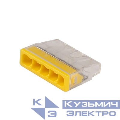 Клемма монтажная нажимного соединения PTC-5P 2273-205 450В 32А 0.14-4.0кв.мм Jazzway 5051065