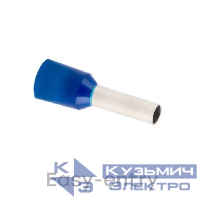 Наконечник штыревой втулочный изол. НШвИ 2.5-8 (уп.50шт) EKF nhvi-2.5-8