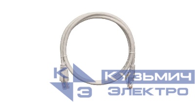 Патч-корд кат.5E (класс D) U/UTP 4 пары 24 AWG (7х0.205мм) 100МГц 2хRJ45 (8P8C) BC чистая медь LSZH нг(А)-HFLTx 15м сер. NIKOMAX NMC-PC4UD55B-150-C-GY
