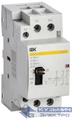 Контактор модульный КМ40-11МР AC с ручным управ. KARAT IEK MKK12-40-11