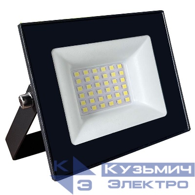 Прожектор светодиодный SFL51-50 ПРОМО 50Вт 6500К IP65 AC220-240В/50Гц 2835SMD в компактном корпусе черн. SAFFIT 51194