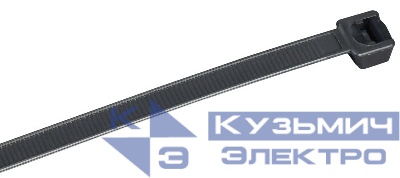 Хомут 7.6х280мм P6.6 стандартный черн. (уп.100шт) IEK UHH30-D076-280-100-K02