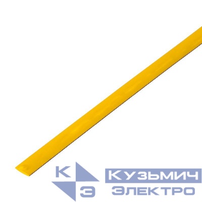 Трубка термоусадочная ТУТ нг 4.0/2.0 желт. 1м Rexant 20-4002
