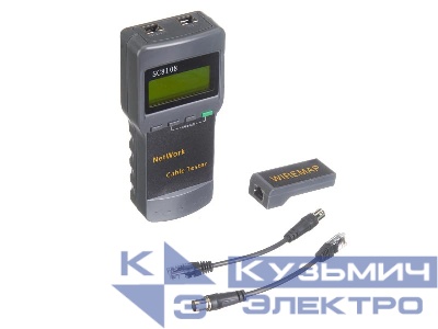 Кабельный тестер UTP/FTP RJ45, BNC, RJ11/12, Netko
