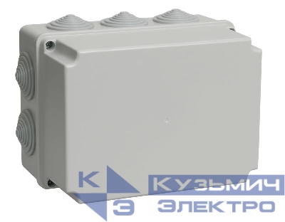 Коробка распаячная ОП 190х140х120 IP44 КМ41245 (10 каб.ввод.) IEK UKO10-190-140-120-K41-44