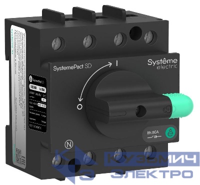 Выключатель-разъединитель SystemePact SD80 4п 40А SE SSD00804MF0040