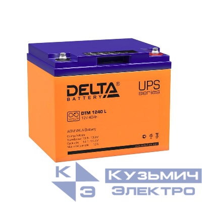 Аккумулятор UPS 12В 40А.ч DTM 1240 L Delta 4614010640008